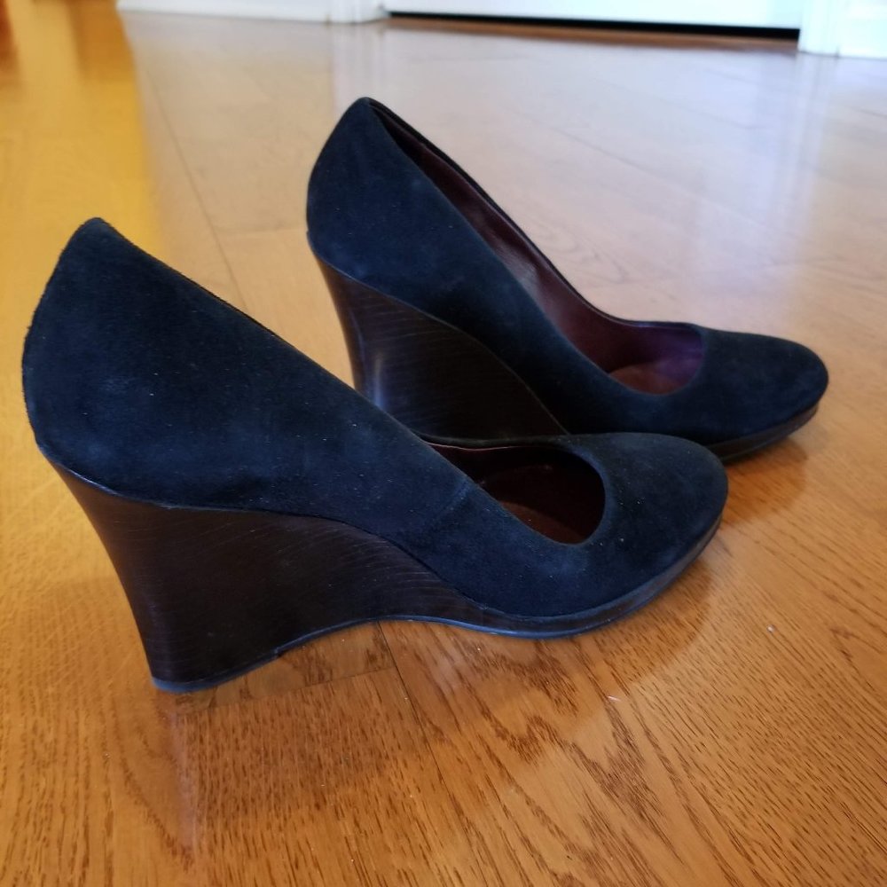 Cole Haan suede tall wedge S7.5 - Picture 12 of 13